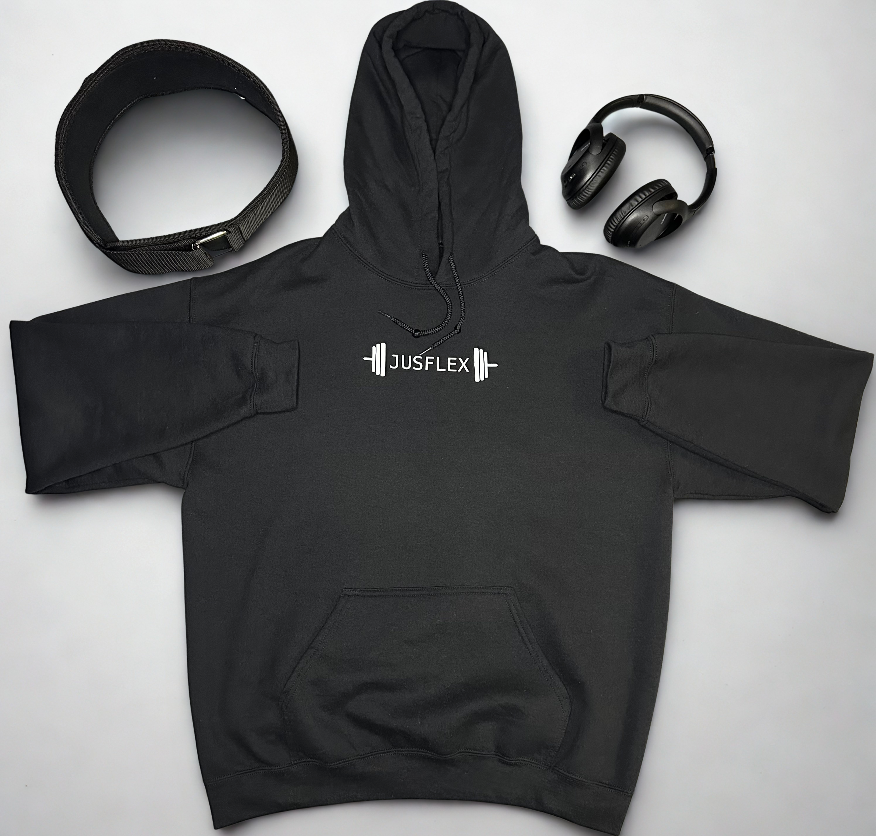 JUSFLEX Core Black Hoodie